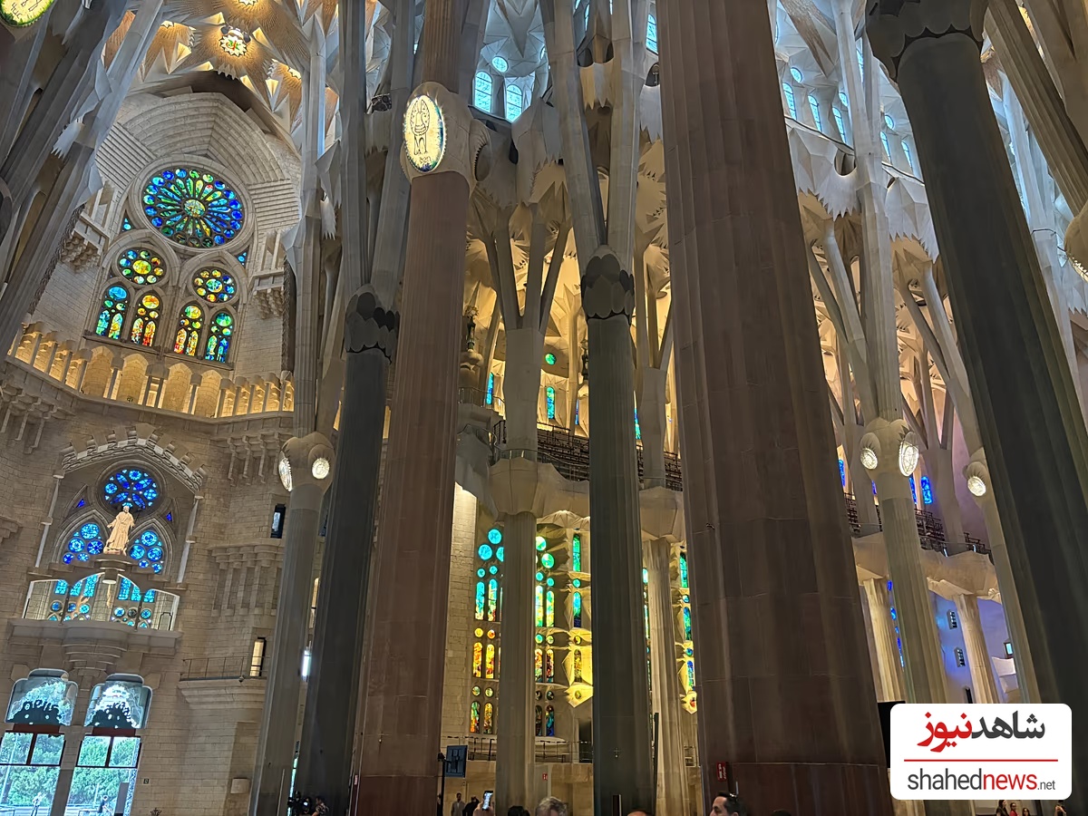 Imagen del interior de la Safrada Familia. Copyright María Muñoz Morillo