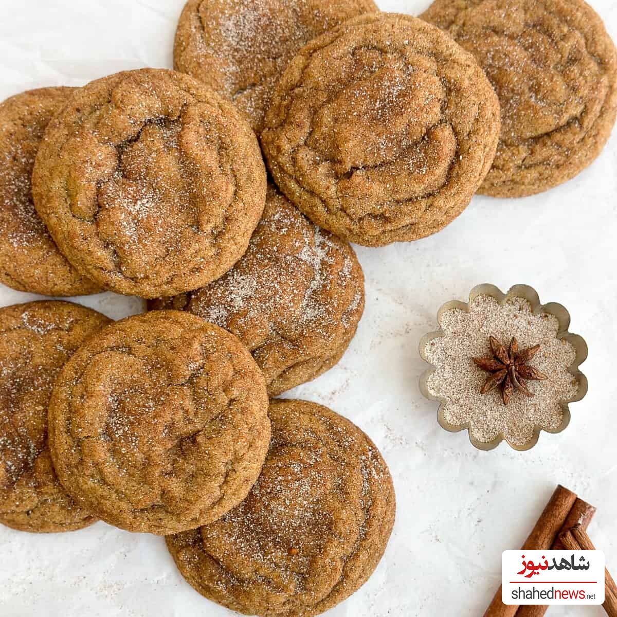 Pumpkin Snickerdoodle Cookies