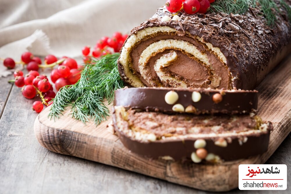 Chocolate Yule Log / France