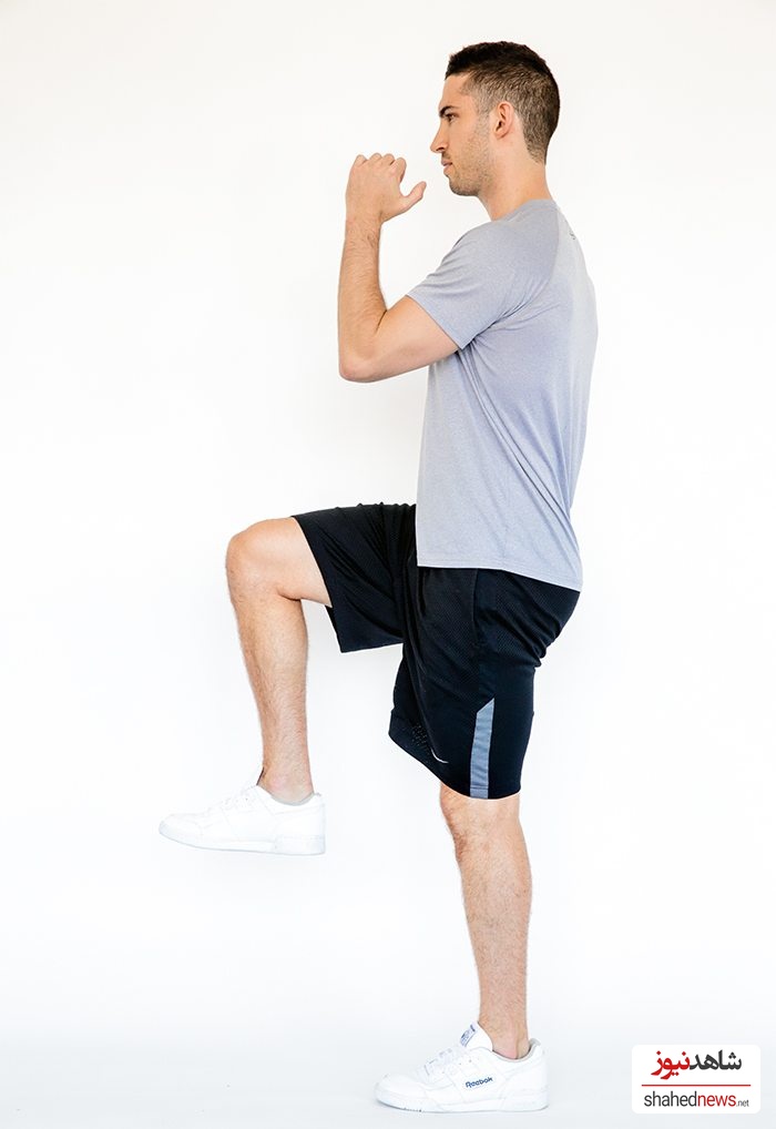 Reverse Lunge Knee Lift