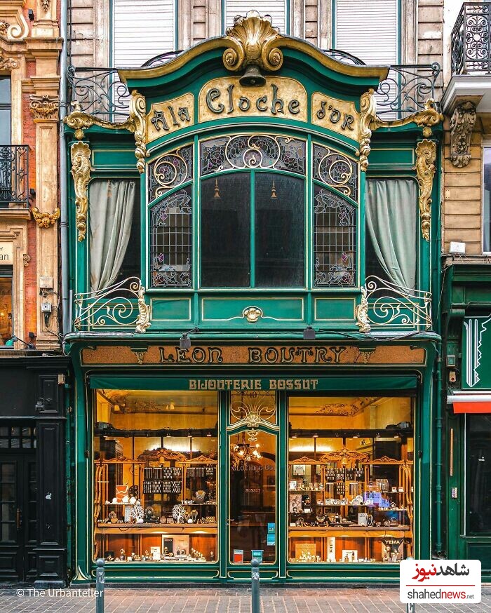 Art Nouveau Facade of a Jewelry Store