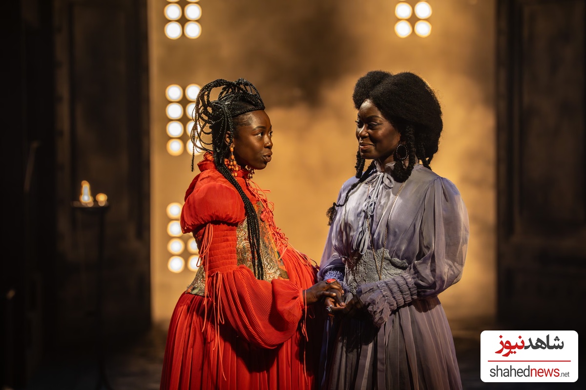Visceral … Elizabeth Ayodele as Princess Elia Martell and Tanisha Spring as Ashara Dayne in Game of Thrones: The Mad King. Photograph: Johan Persson